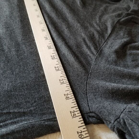 Women's Gray Boho Top Plus Size 2X Bell Sleeve Stretch Whimsygoth - Picture 7 of 10